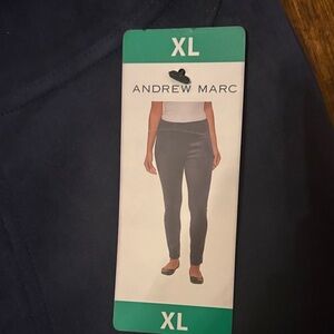 Navy Blue High-Waisted ultra suede Pants